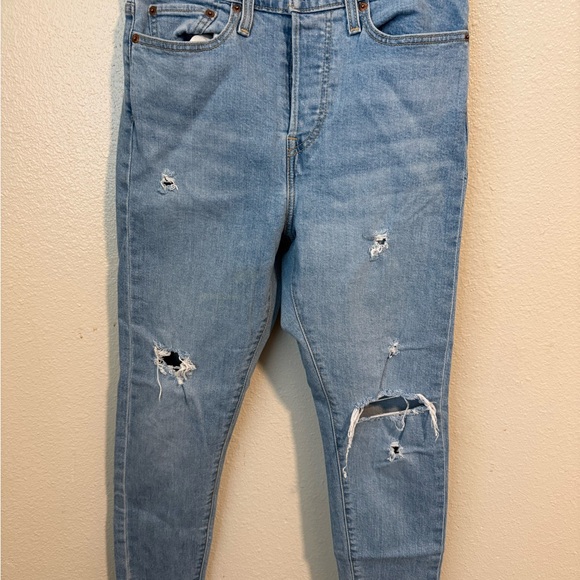 Levi's Denim - Levi's Light Blue Distressed Skinny Jeans